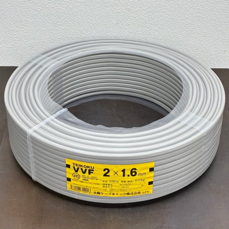 VVFケーブル 2×1.6 100ｍ｜製造年月2026年4月