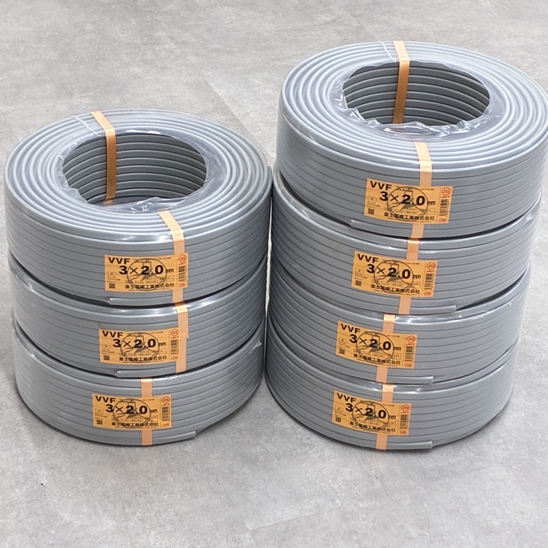 VVFケーブル 3×2.0 100m 7巻｜製造年月1年以内【春日井店】